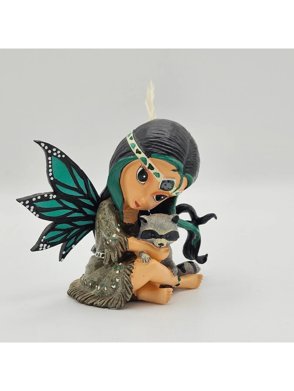 w/COA Jasmine Becket Griffith Soulquest Fairy Raccoon Figurine Ltd 6162